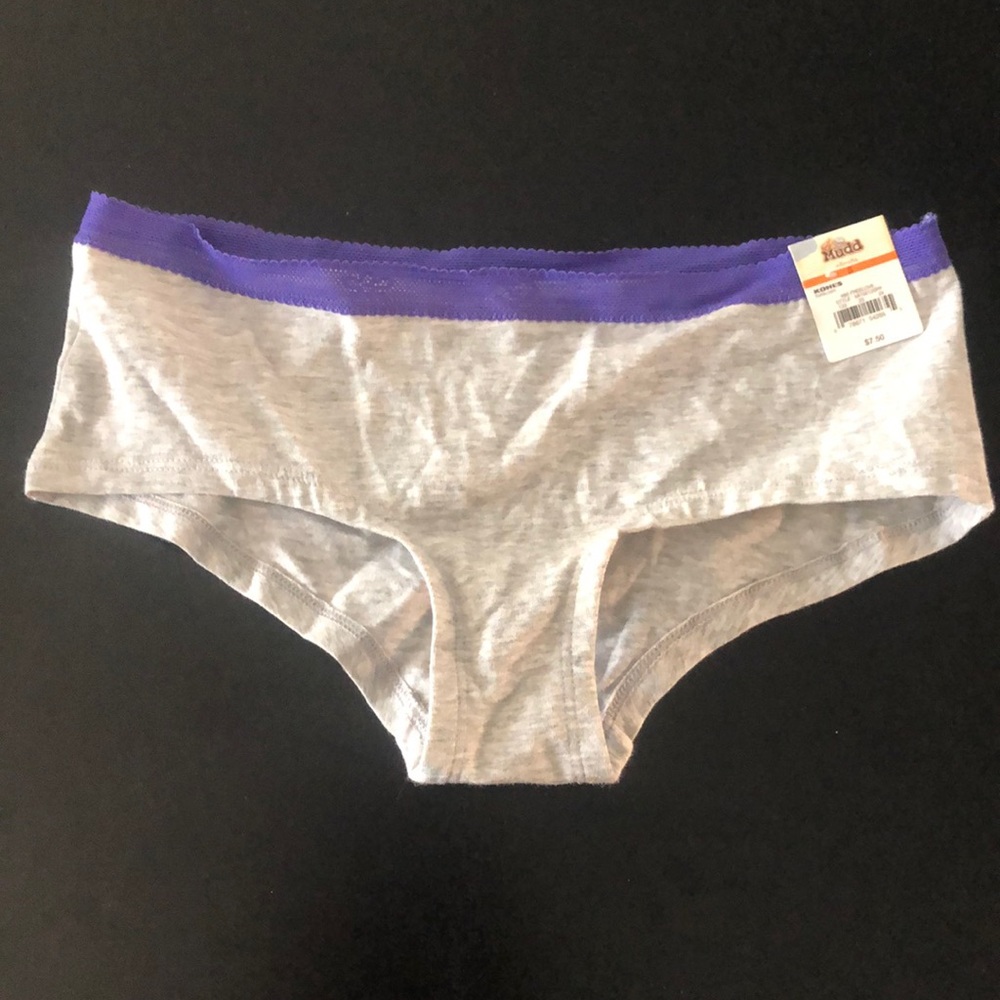 NWT mudd small panties gray and purple